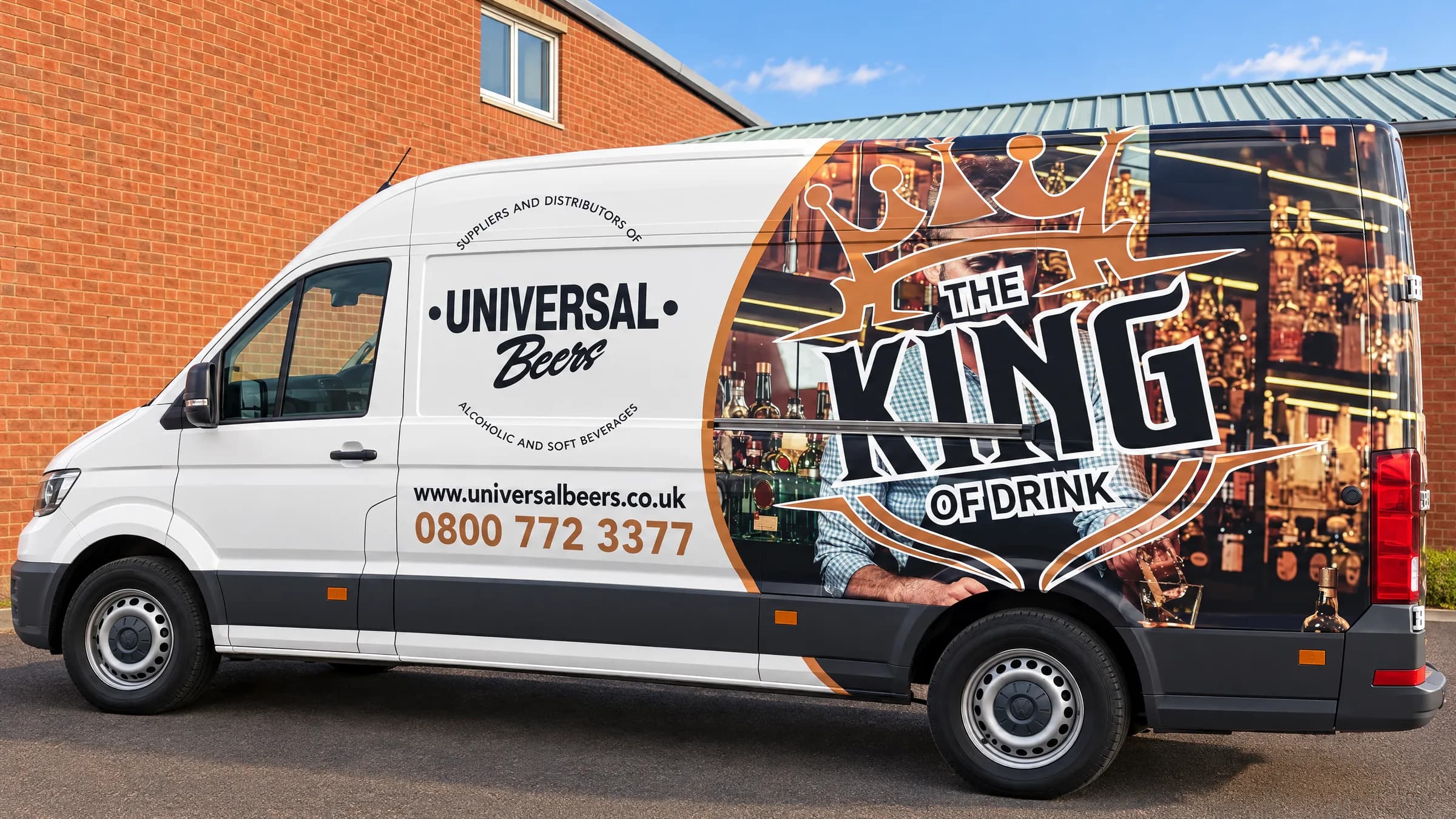 A Universal Beers delivery van